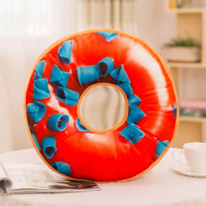 Soft Plush Pillow Stuffed Seat Pad Sweet Donut Foods Cushion Cover Case Toys