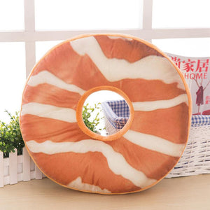 Soft Plush Pillow Stuffed Seat Pad Sweet Donut Foods Cushion Cover Case Toys